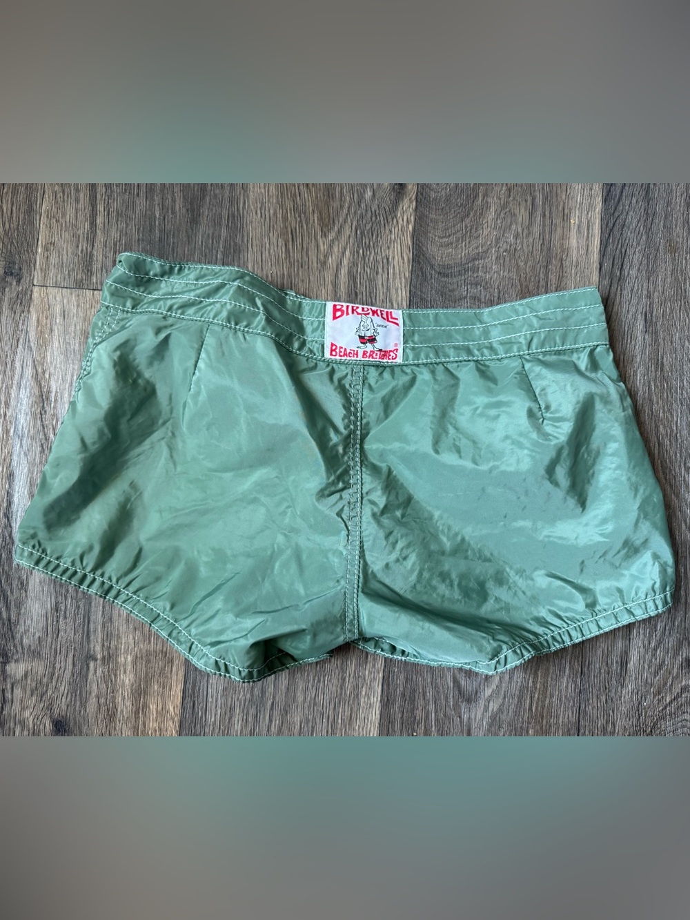 Birdwell Beach Britches Women’s 400 Boardshorts Green Size 8 Made in USA